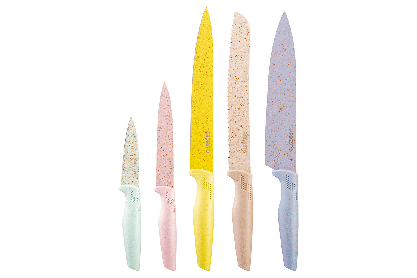 Ardesto Fresh Knives Set 5 pcs, stainless steel, plastic