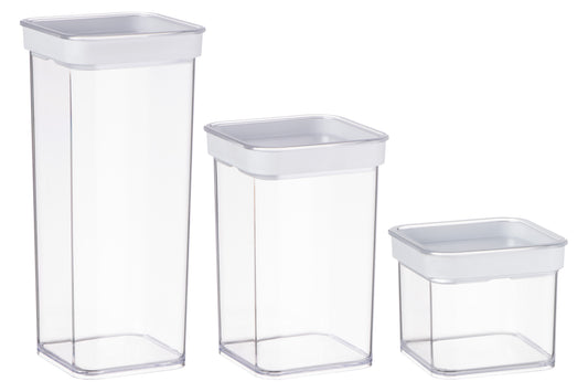 Ardesto Food storage containers Fresh, 3pcs, plastic, white