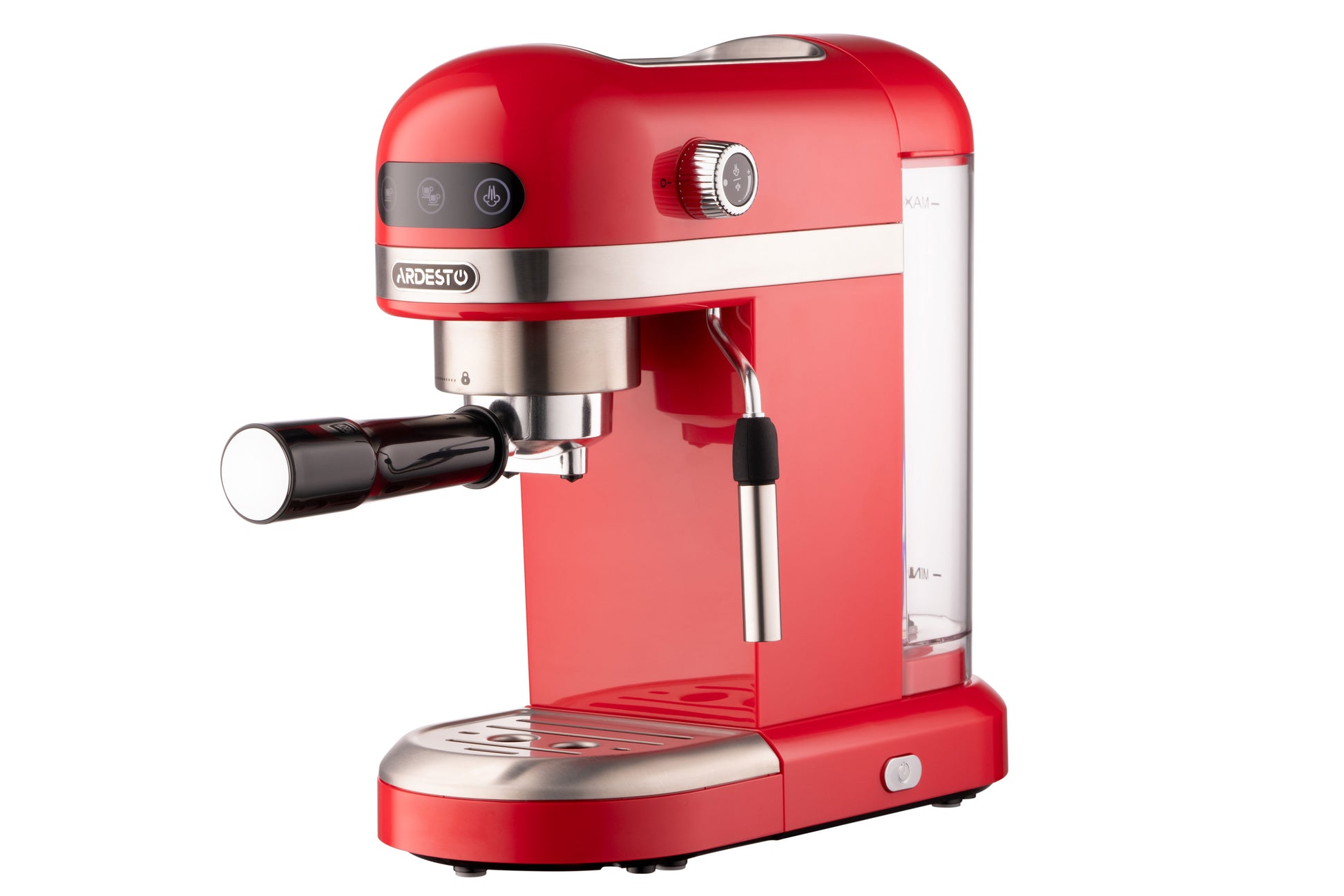 Ardesto Coffe maker  carob YCM-E1501, 1,4L, ground, hand capuchino maker, cup warmer, red