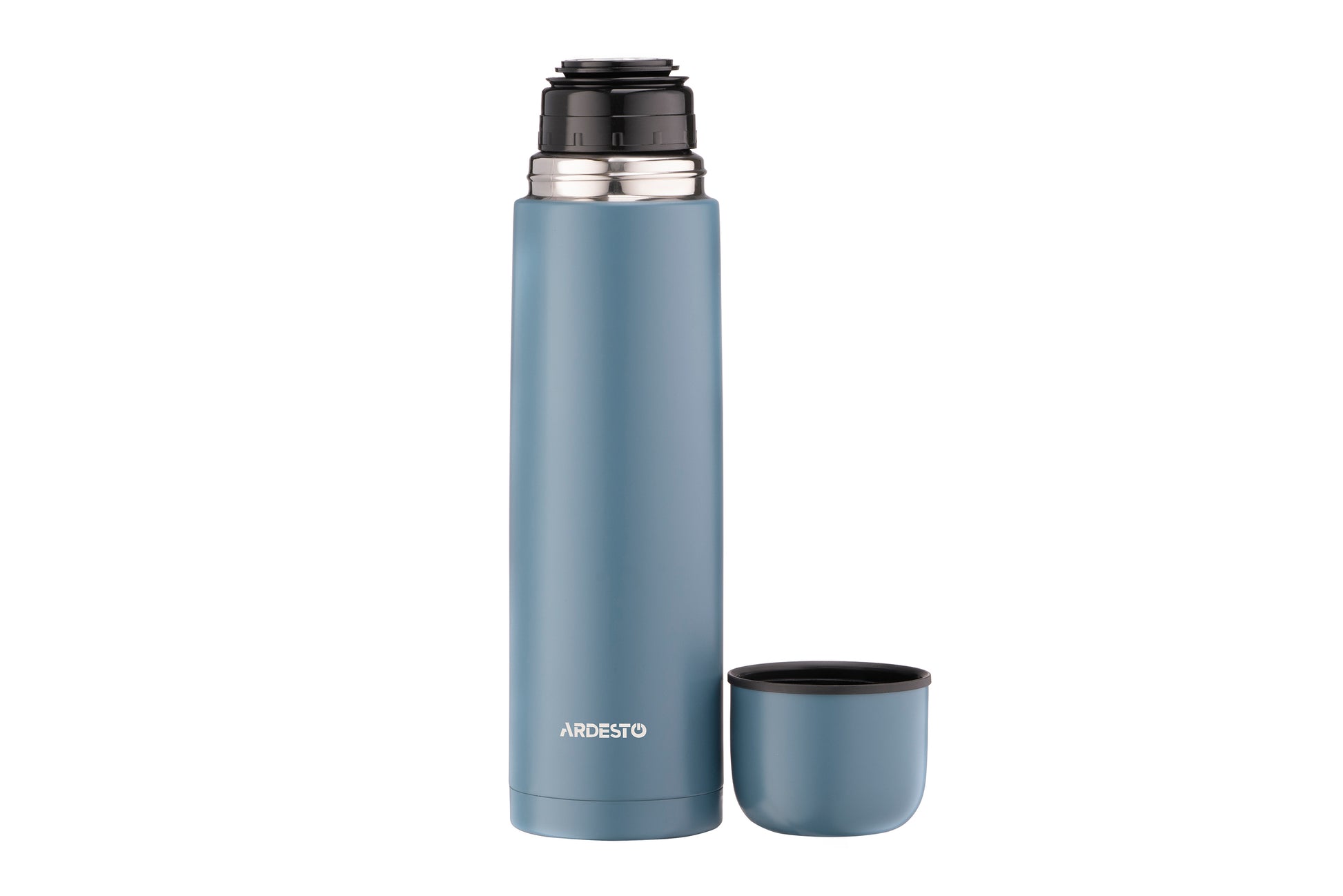Ardesto Vacuum flask Bright City, 1000ml, stainless steel, dark blue