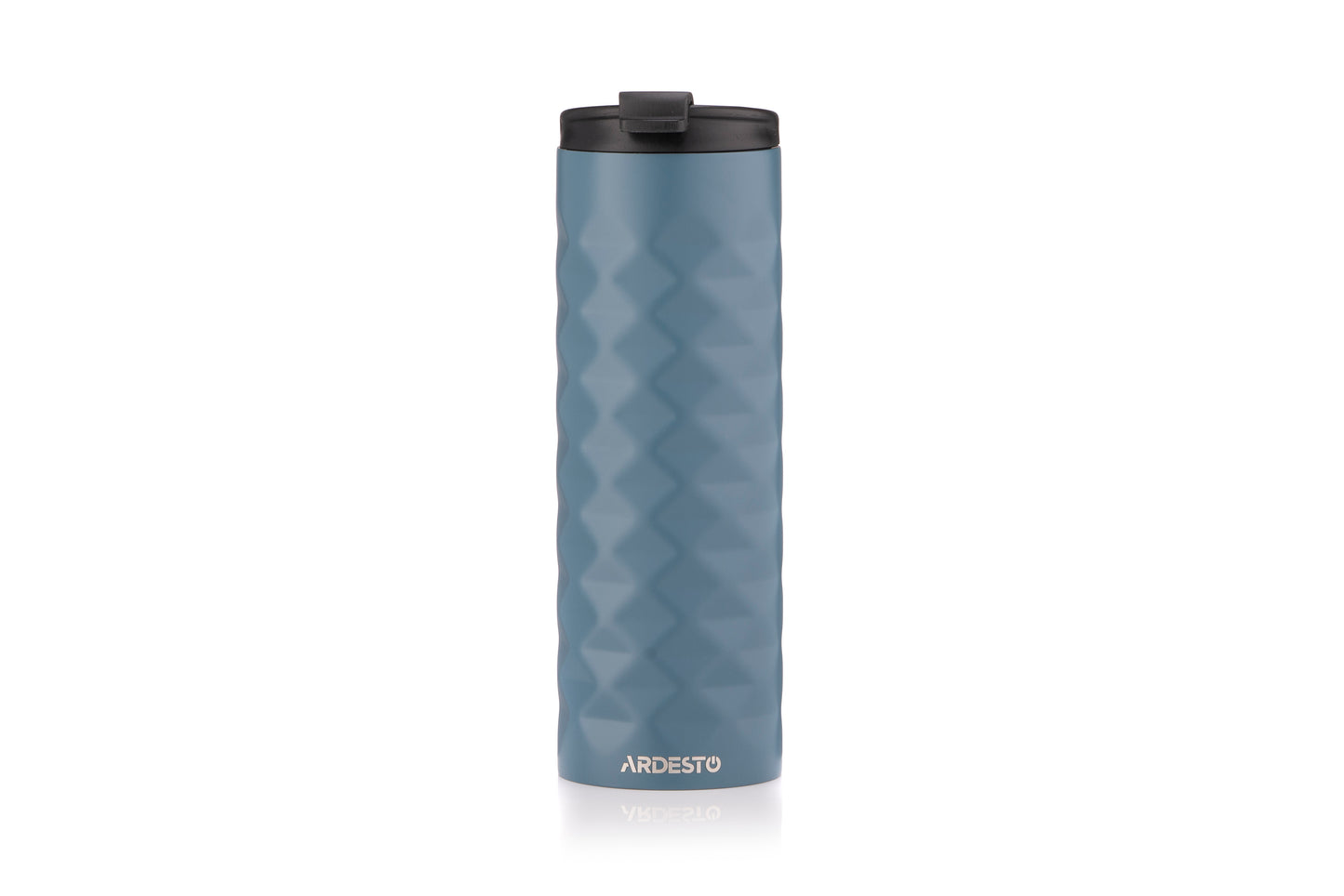 Ardesto Travel mug Bright City 400 ml, stainless steel, dark blue