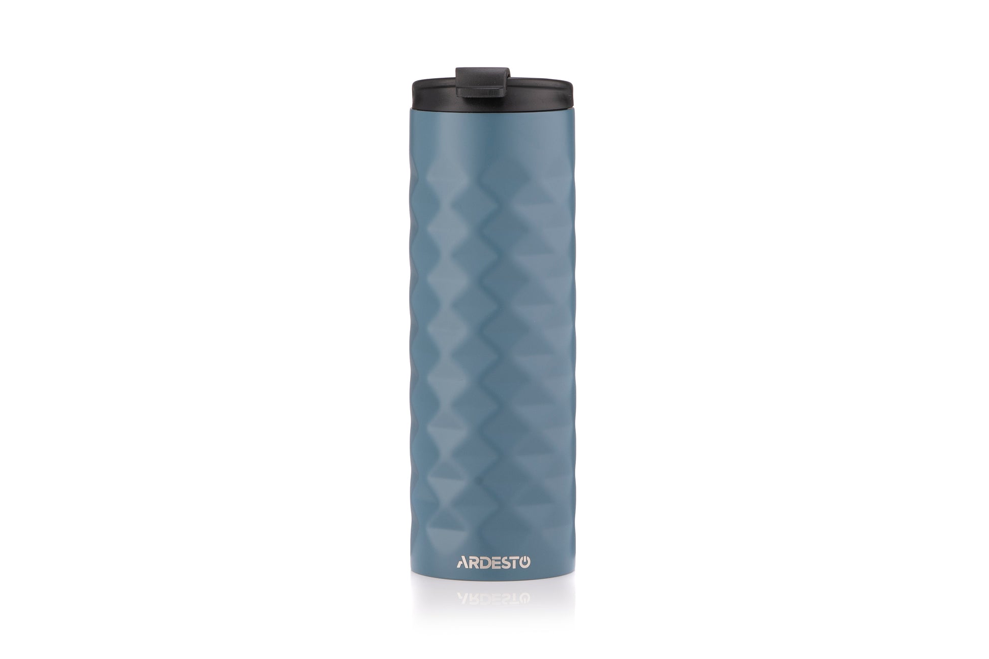 Ardesto Travel mug Bright City 400 ml, stainless steel, dark blue