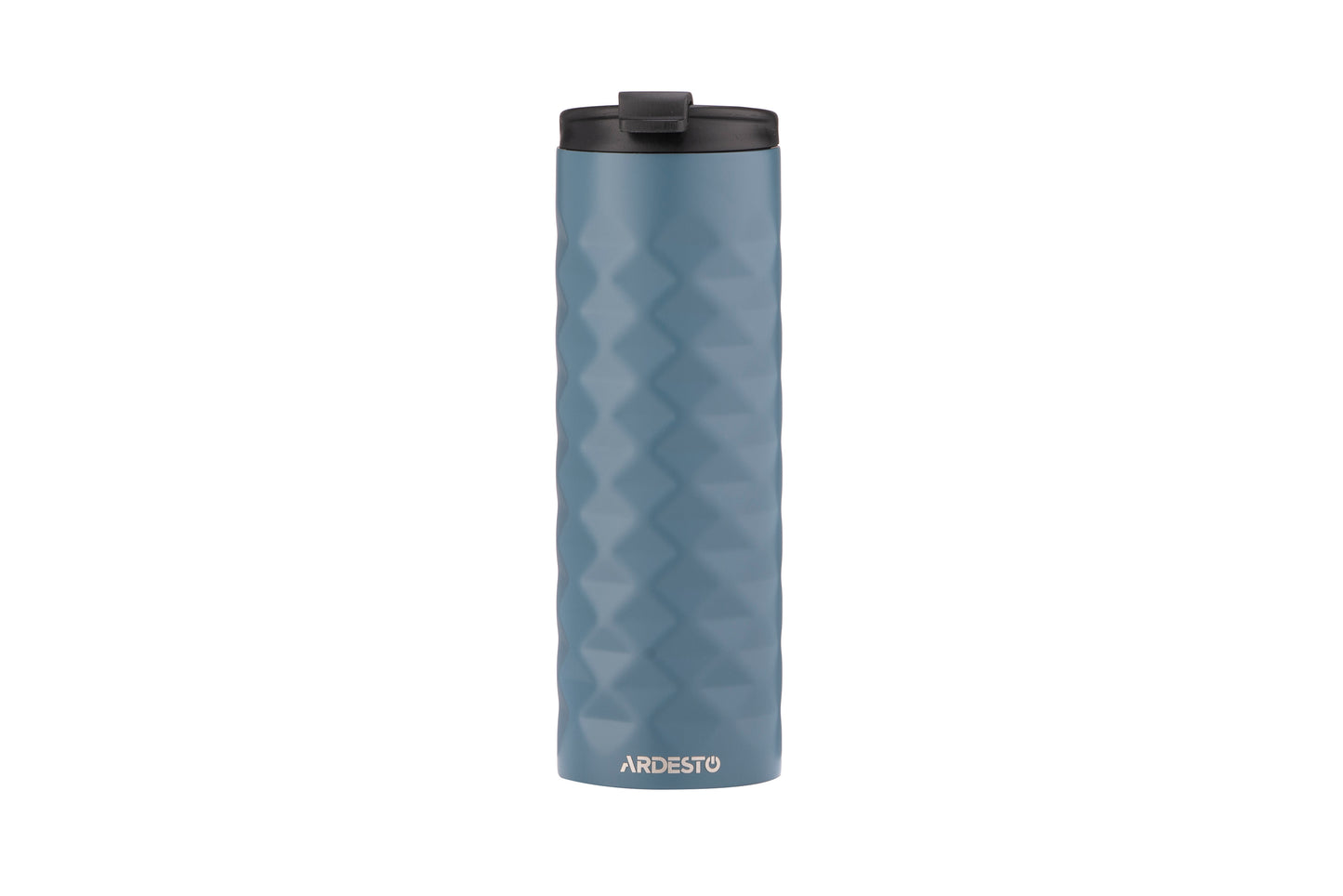 Ardesto Travel mug Bright City 400 ml, stainless steel, dark blue
