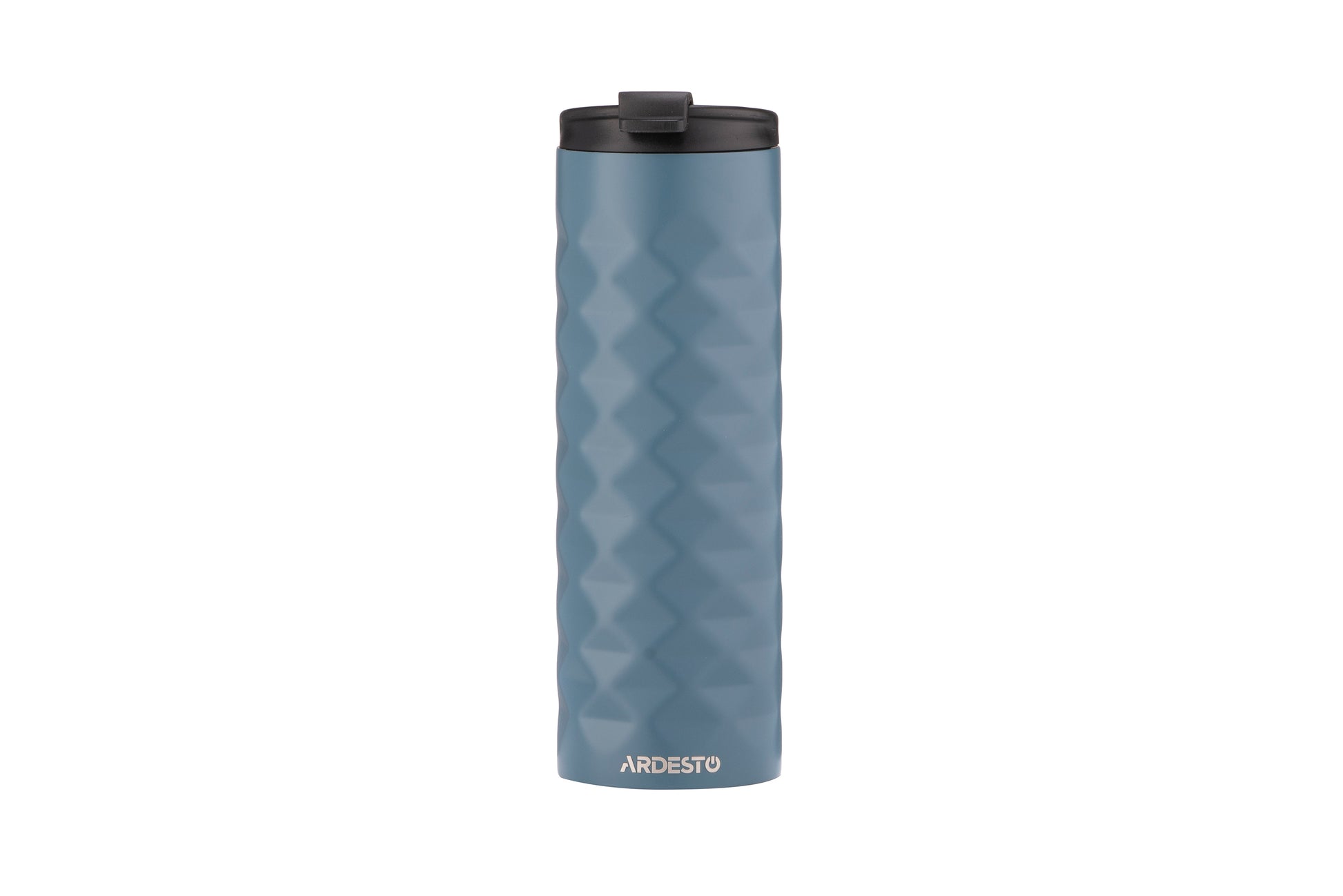 Ardesto Travel mug Bright City 400 ml, stainless steel, dark blue