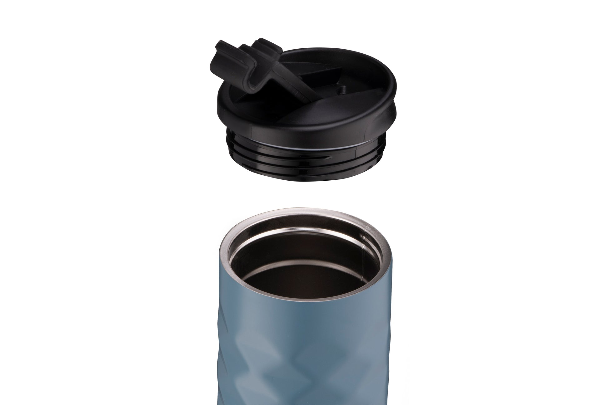 Ardesto Travel mug Bright City 400 ml, stainless steel, dark blue