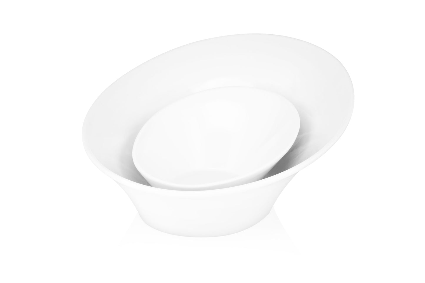 Ardesto Salad bowl, 25.5 сm, porcelain, white