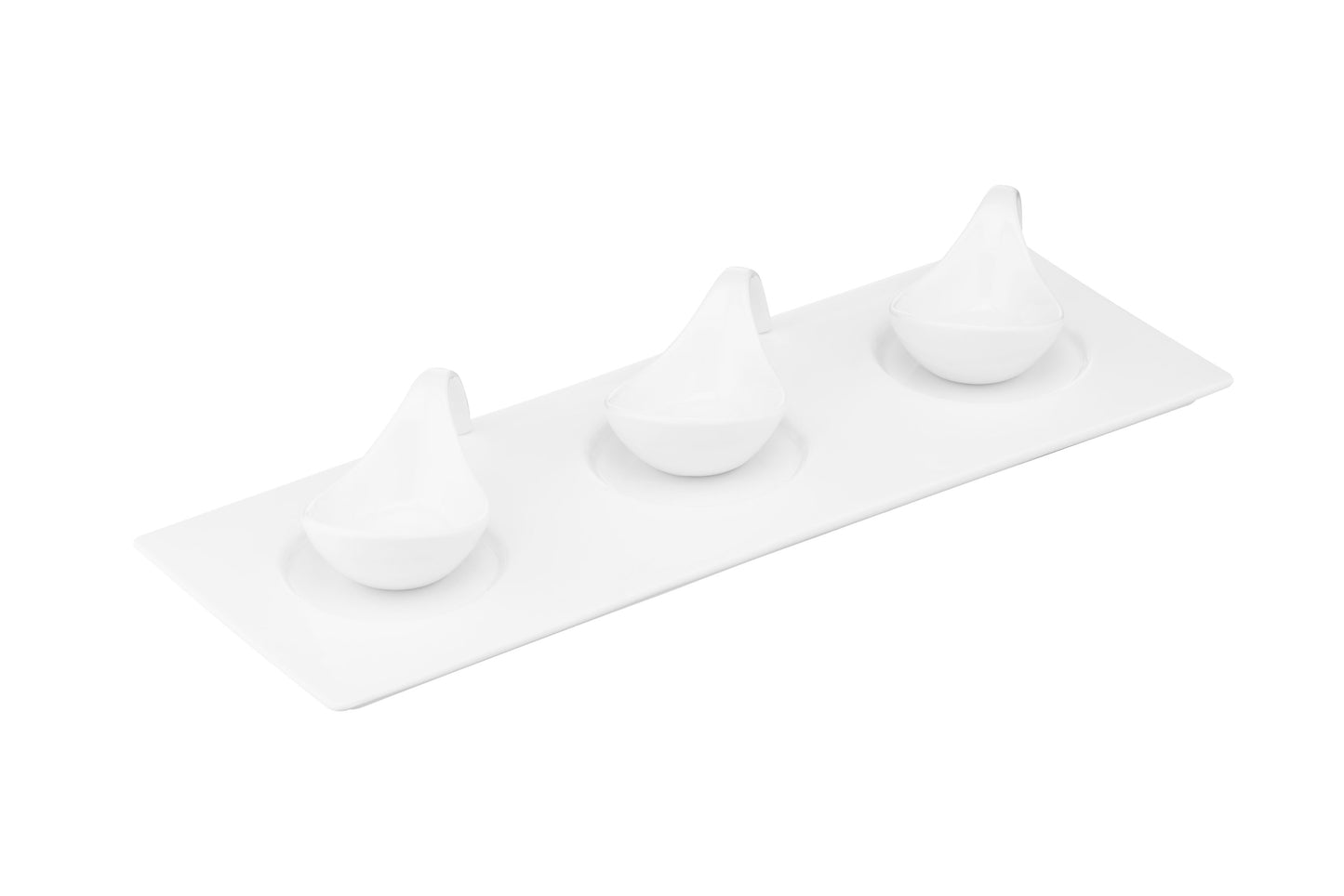 Ardesto Tray, 34х12сm, porcelain, rectangle, white