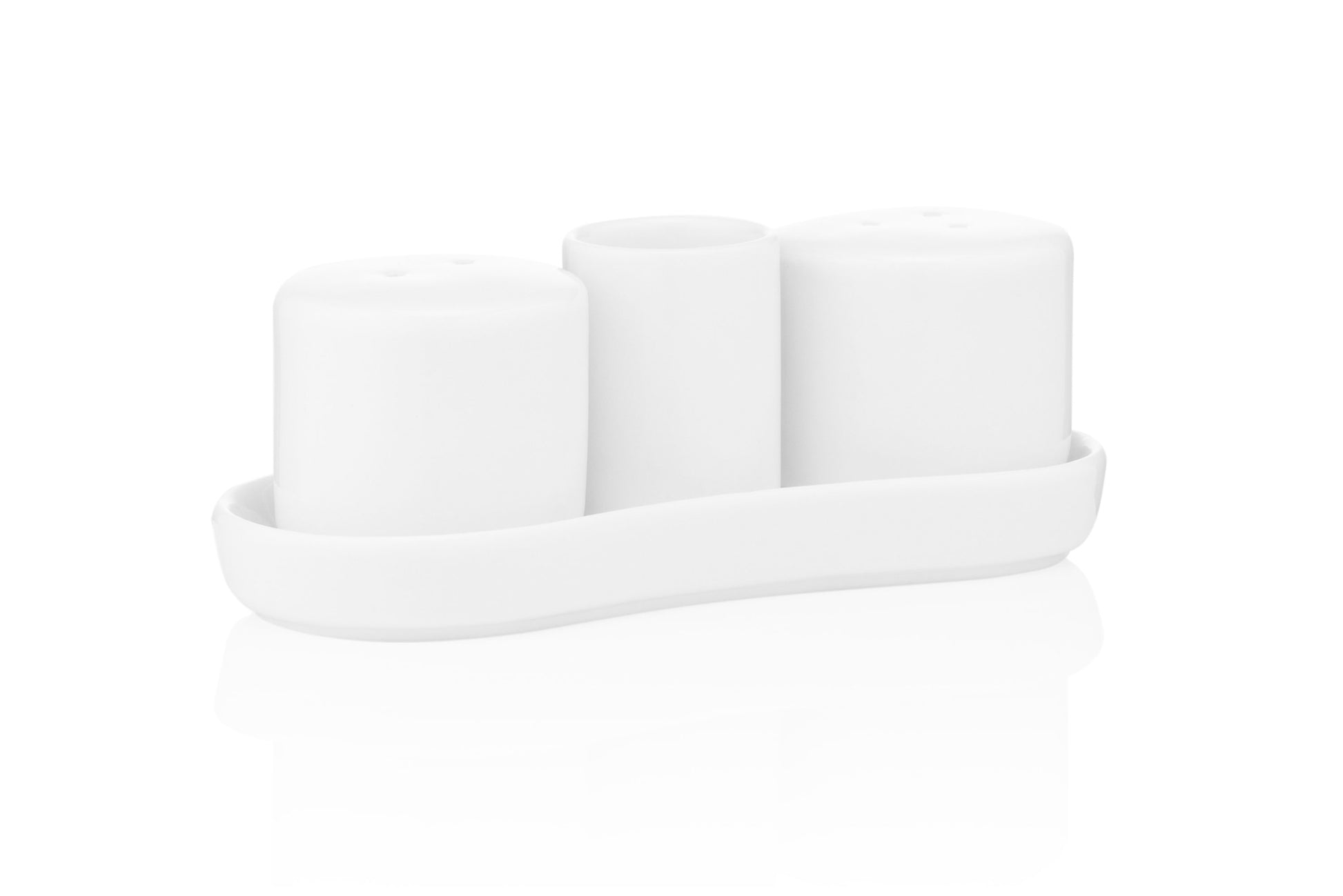 Ardesto Set for salt and pepper, 4 items, porcelain, white