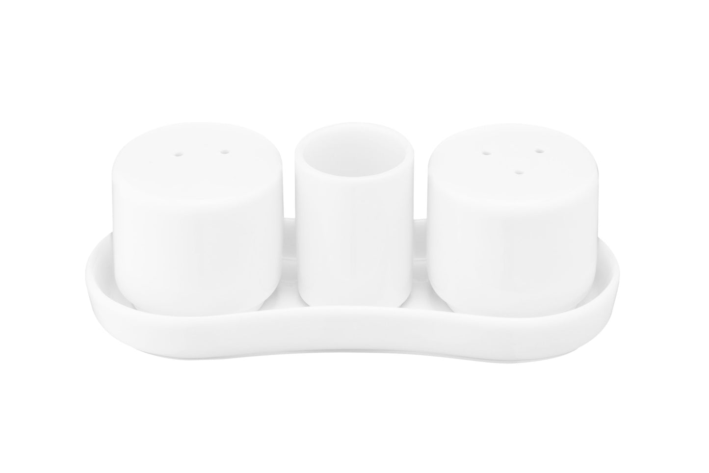 Ardesto Set for salt and pepper, 4 items, porcelain, white