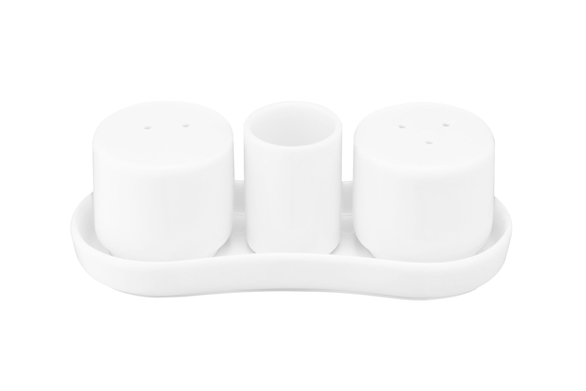 Ardesto Set for salt and pepper, 4 items, porcelain, white