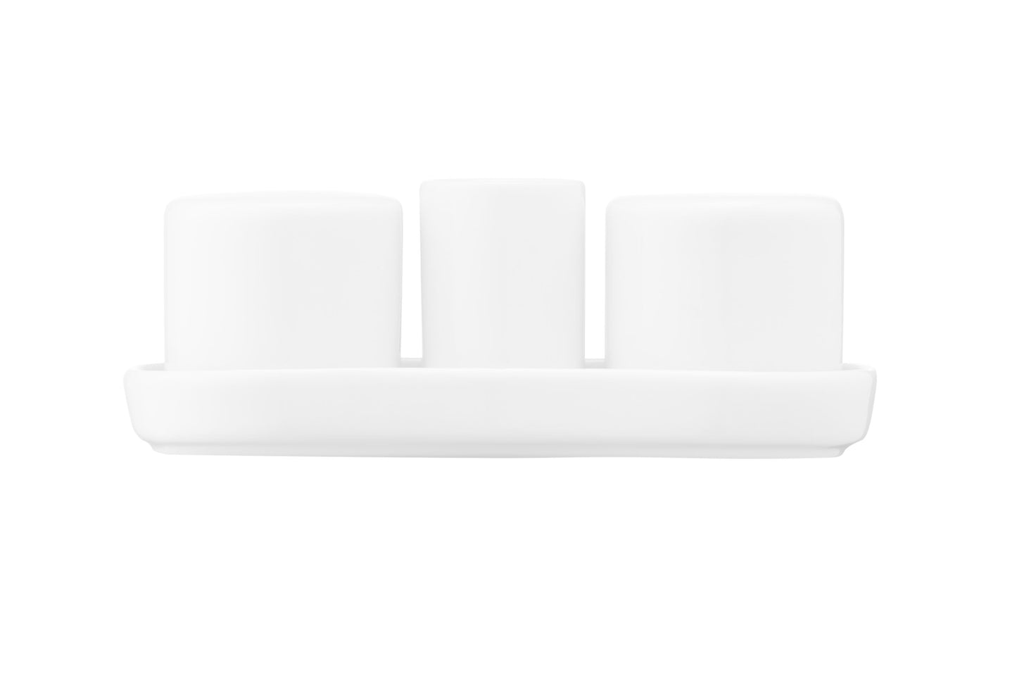 Ardesto Set for salt and pepper, 4 items, porcelain, white