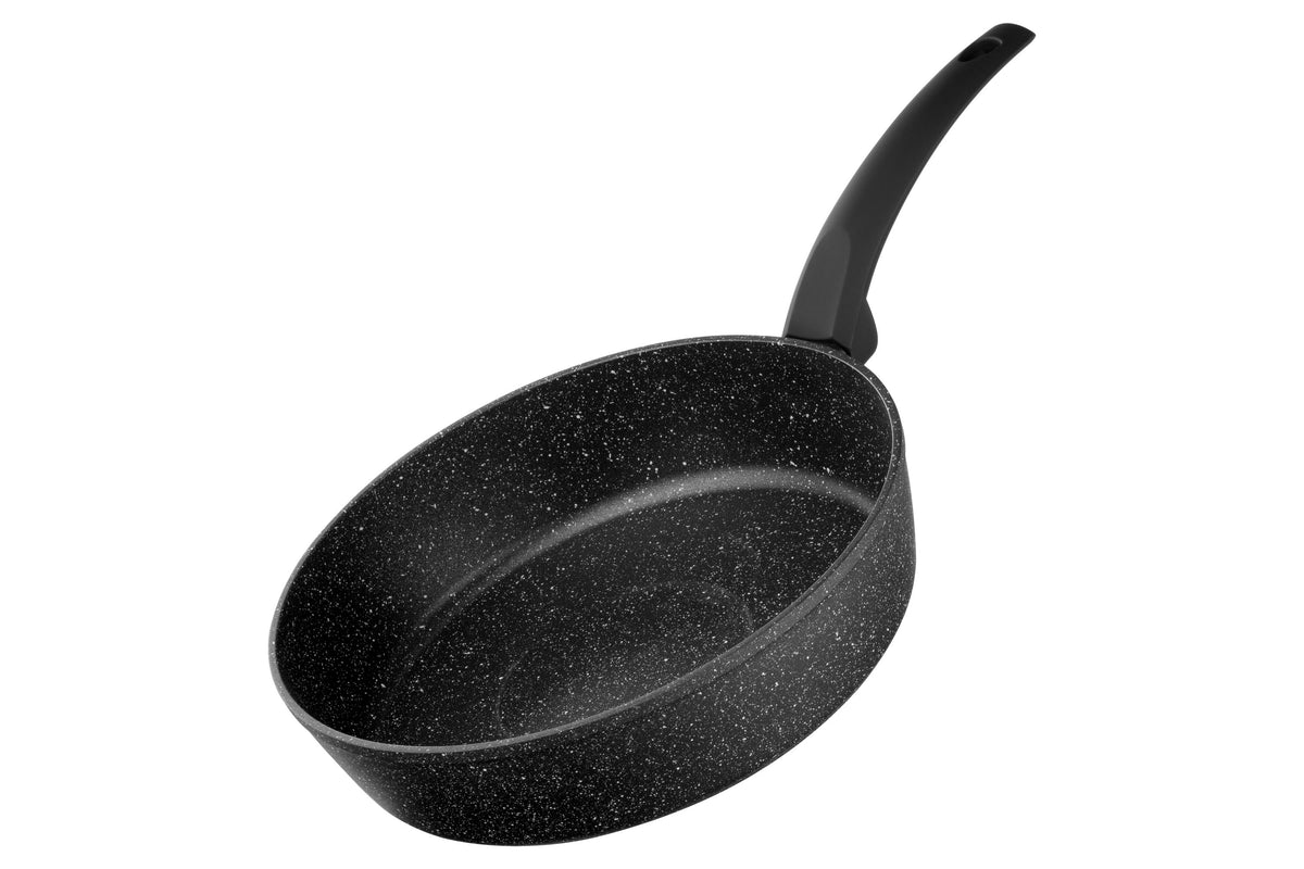 Ardesto Deep Fry pan with lid Gemini Gourmet Viareggio, 26cm, aluminium, black