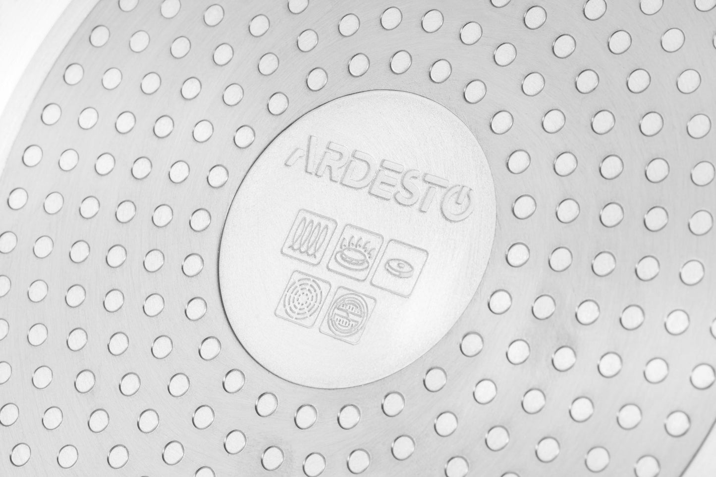 Ardesto Deep Fry pan with lid Gemini Gourmet Viareggio, 26cm, aluminium, black