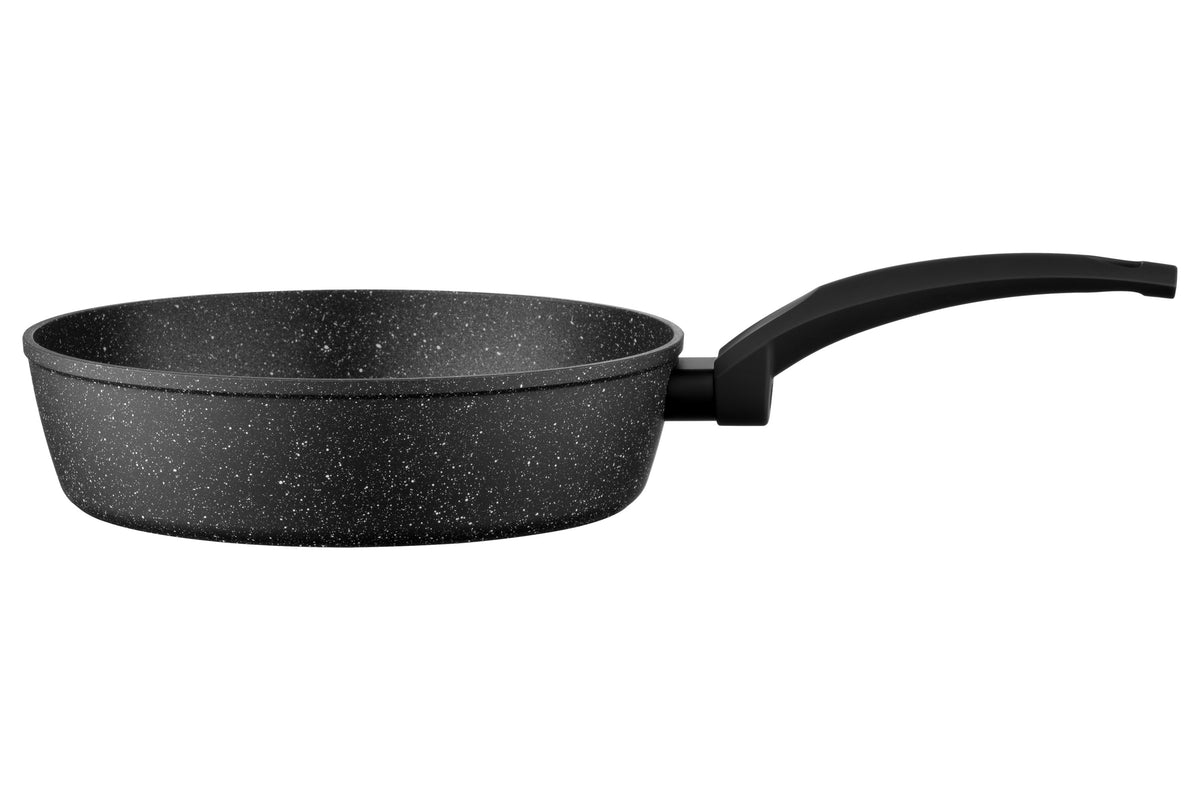 Ardesto Deep Fry pan with lid Gemini Gourmet Viareggio, 24cm, aluminium, black