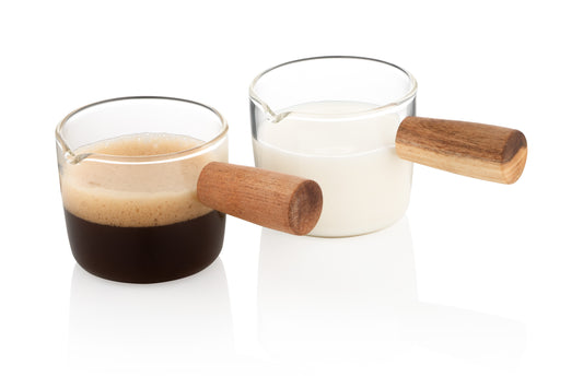 Ardesto Set of capacity for cream and sauce,  100ml, 2 pcs, borosilicate glass, transparent