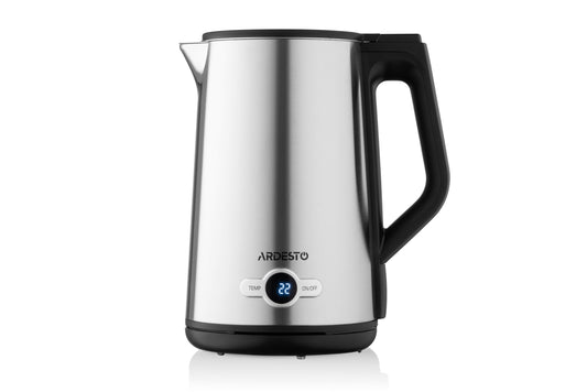 Ardesto Electric kettle  Steel Collection EKL-X52E, 1.7L, LED display, double-walled, STRIX, silver