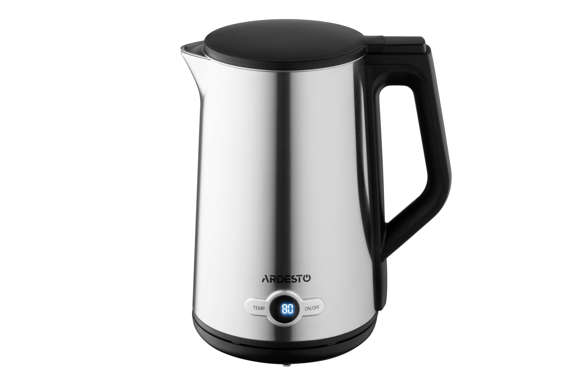 Ardesto Electric kettle  Steel Collection EKL-X52E, 1.7L, LED display, double-walled, STRIX, silver