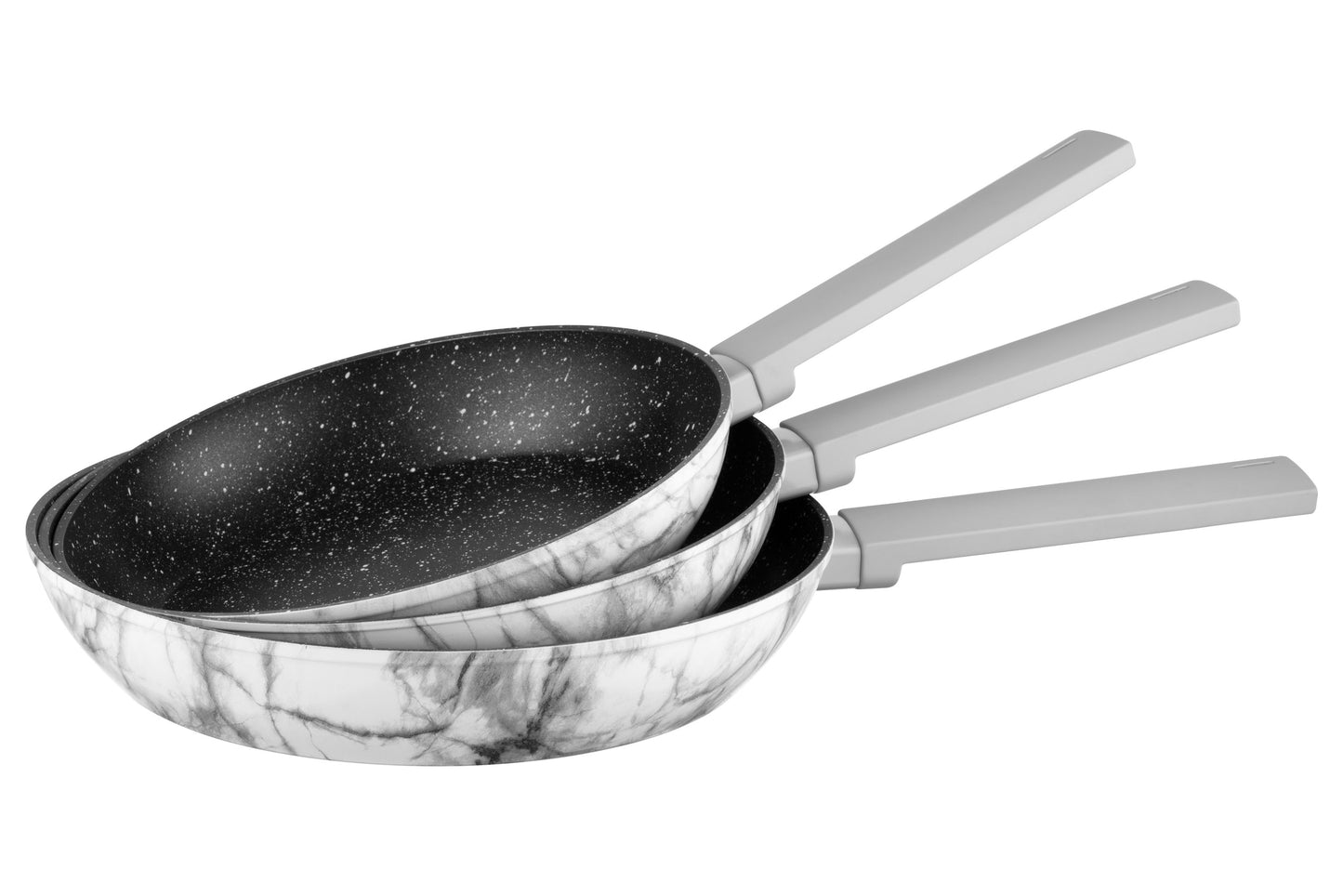 Ardesto Fry pan Gemini Marmo, 28cm, aluminium, gray