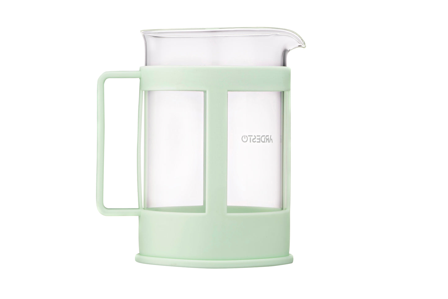 Ardesto French press Fresh, 800ml, borosilicate glass, plastic, transparent, light green