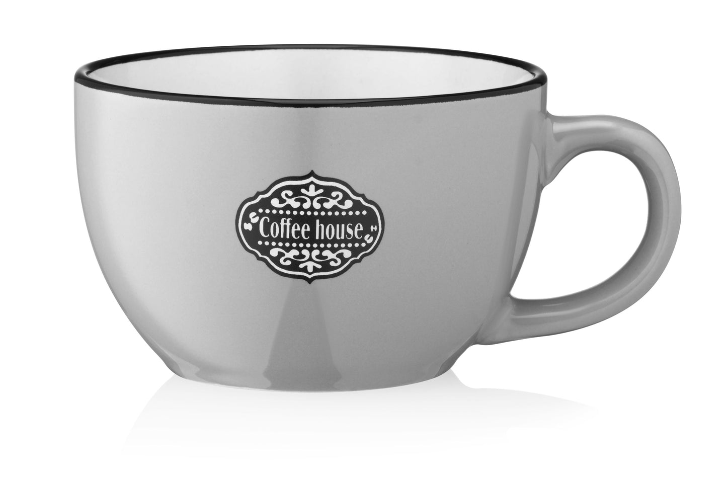 Ardesto Mug  Floerino, 480ml, ceramics, gray