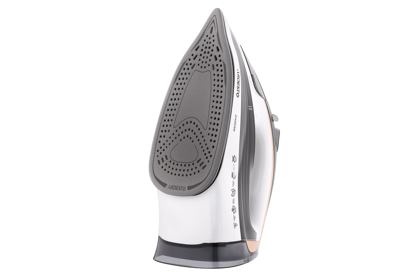 Ardesto Iron IR-B2245-E, 2400W, 400ml, steam boost, electric management, ceramic soleplate, white-grey