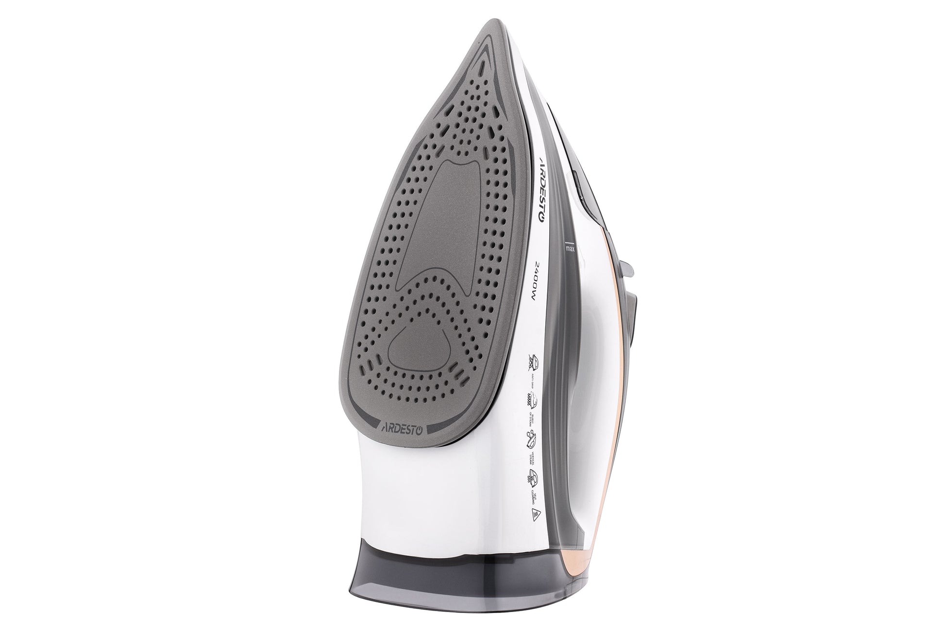 Ardesto Iron IR-B2245-E, 2400W, 400ml, steam boost, electric management, ceramic soleplate, white-grey