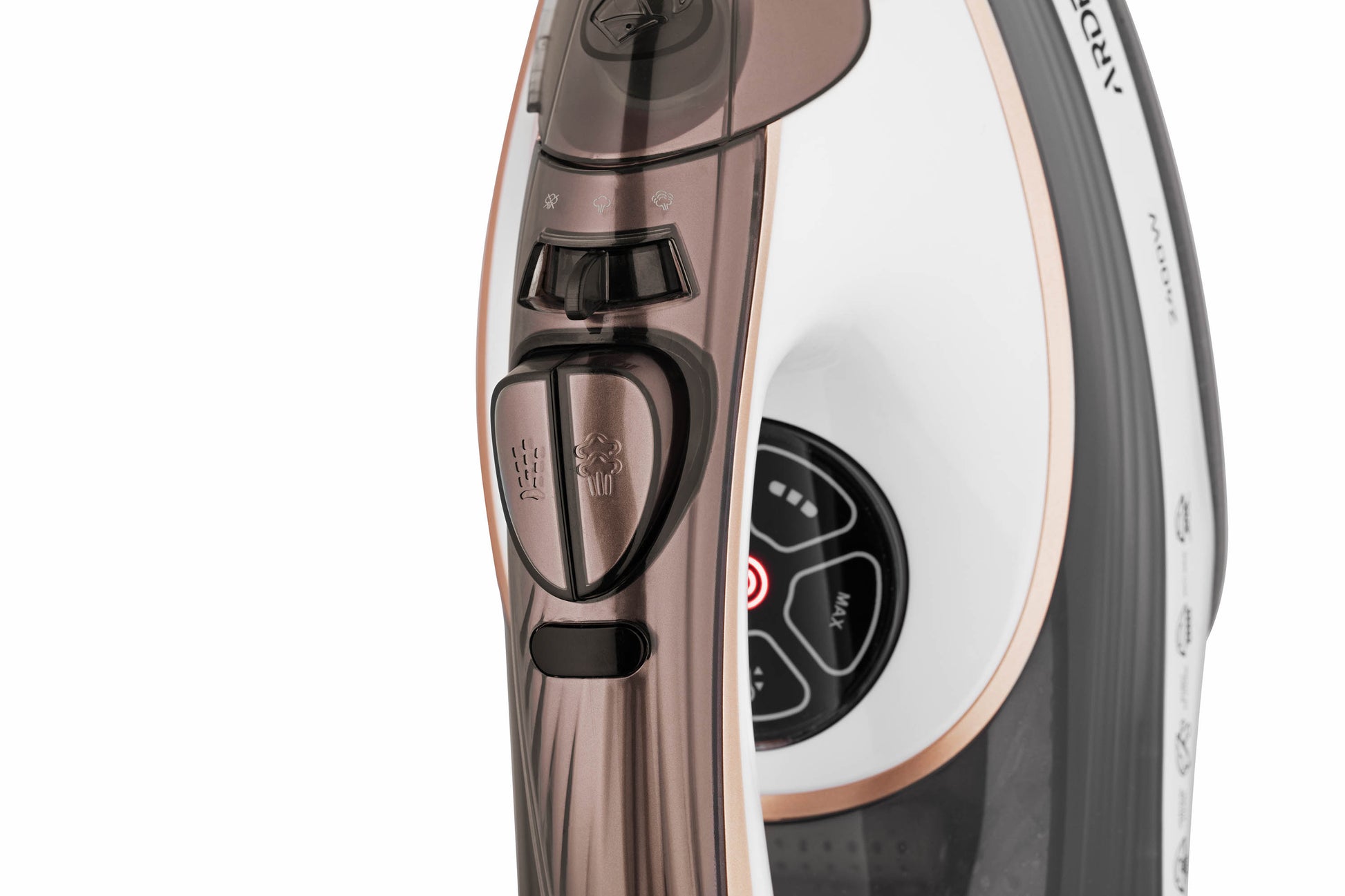 Ardesto Iron IR-B2245-E, 2400W, 400ml, steam boost, electric management, ceramic soleplate, white-grey