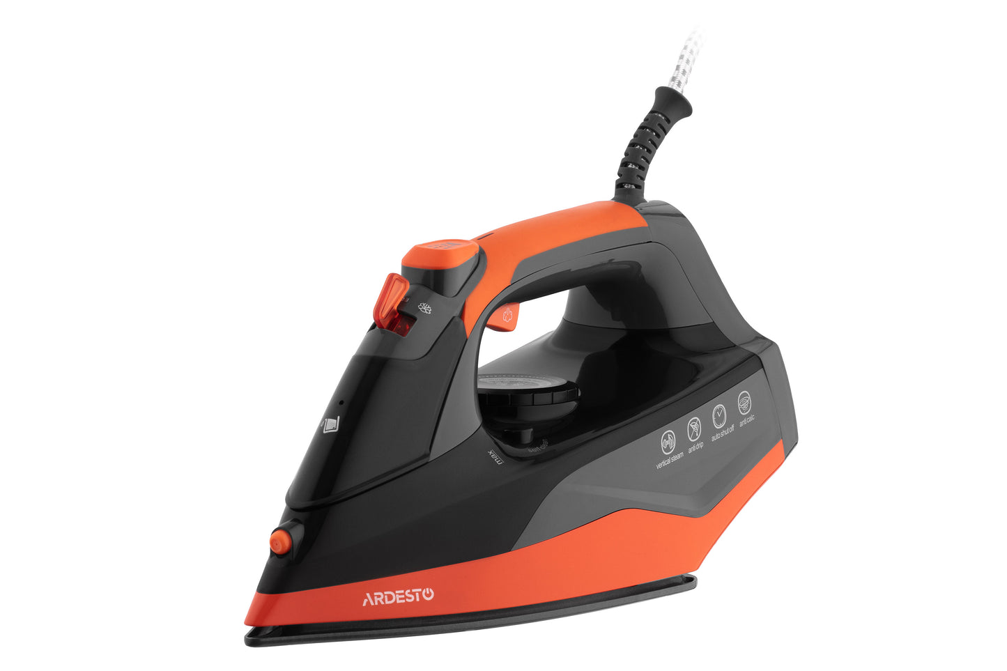 Ardesto Iron  IR-C2233-GR, 2200W, 340ml, steam boost, ceramic soleplate, black-orange
