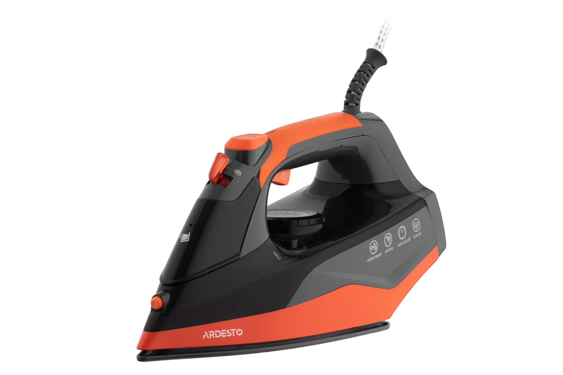 Ardesto Iron  IR-C2233-GR, 2200W, 340ml, steam boost, ceramic soleplate, black-orange