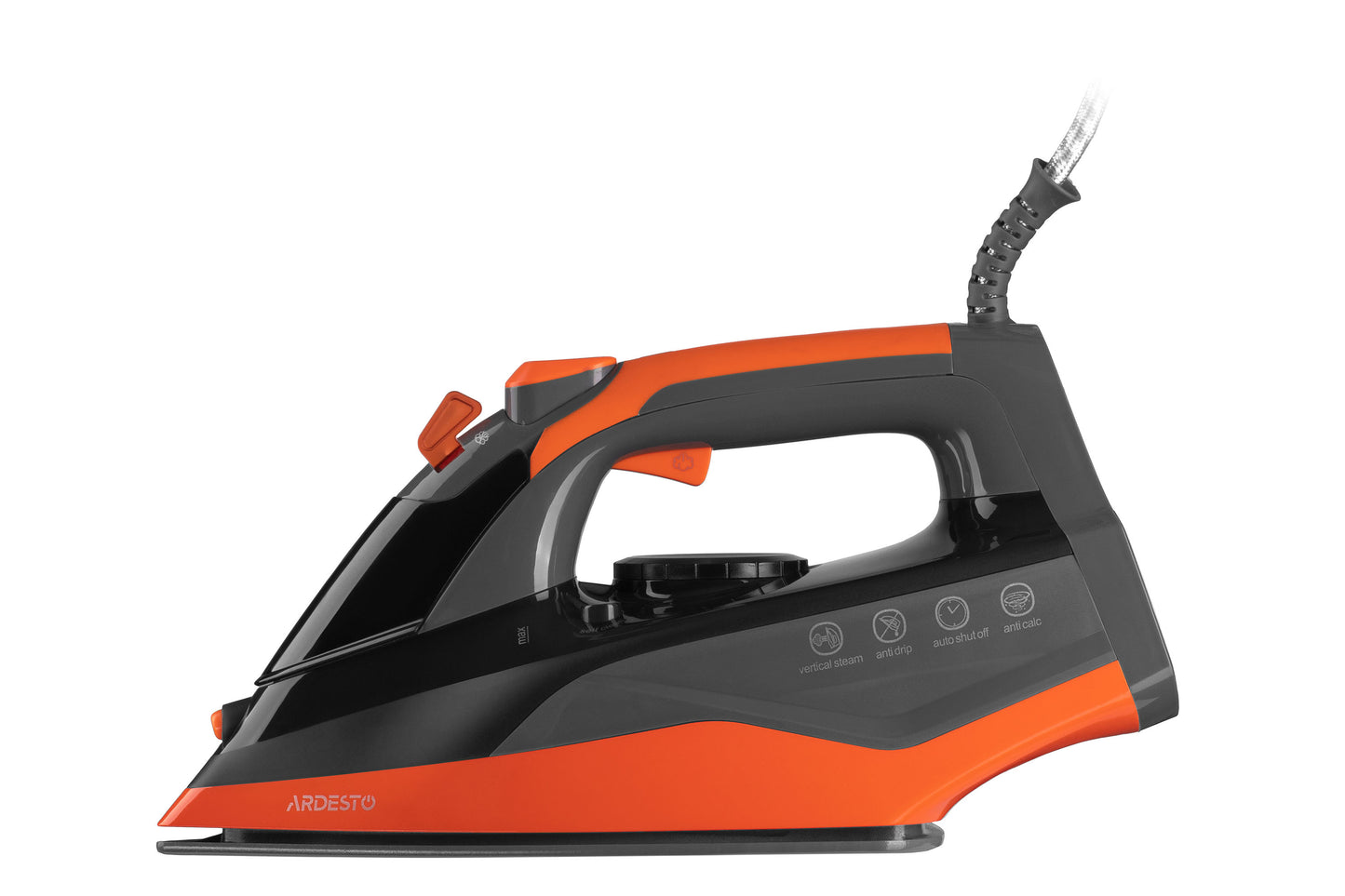 Ardesto Iron  IR-C2233-GR, 2200W, 340ml, steam boost, ceramic soleplate, black-orange