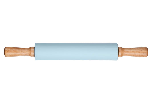 Ardesto Rolling Pin Tasty baking , blue, 43,5 cm, silicone, wood.