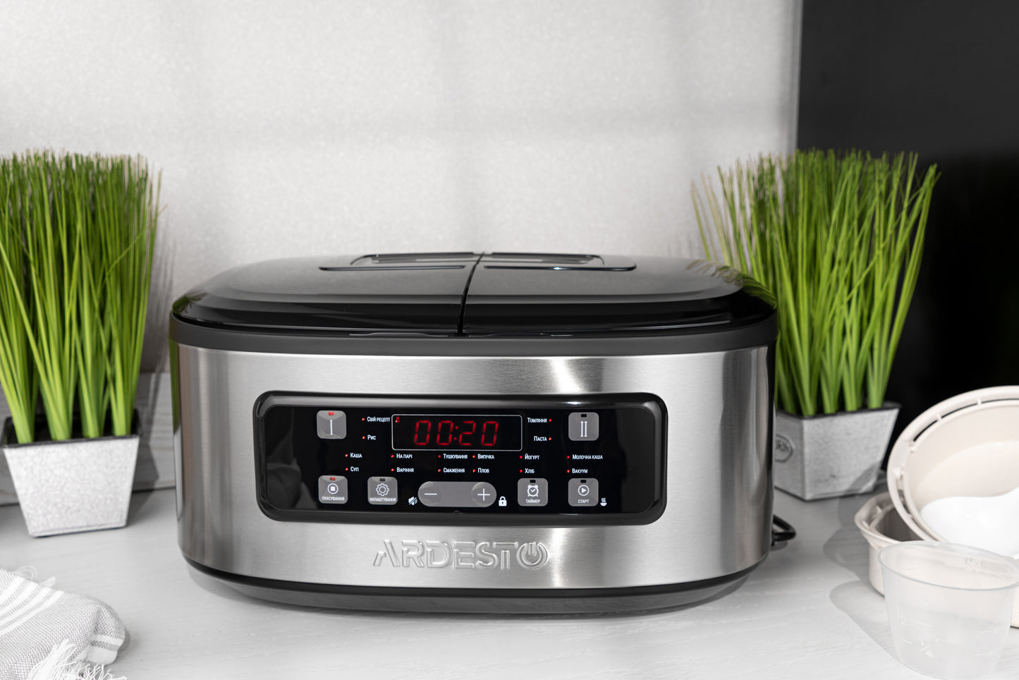 Ardesto Multicooker DMC-SA1212SB 2 pots/silver-black