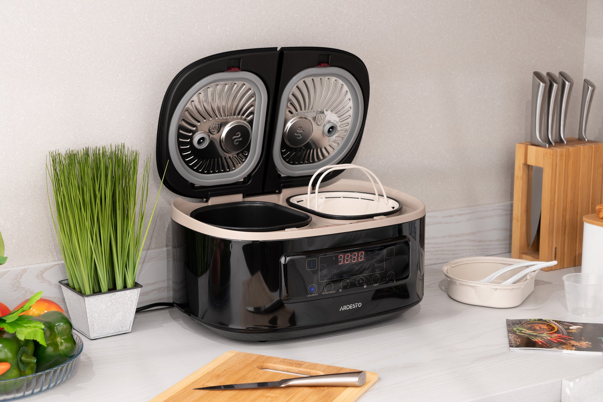 Ardesto Multicooker DMC-SS1812B 2 pots/black