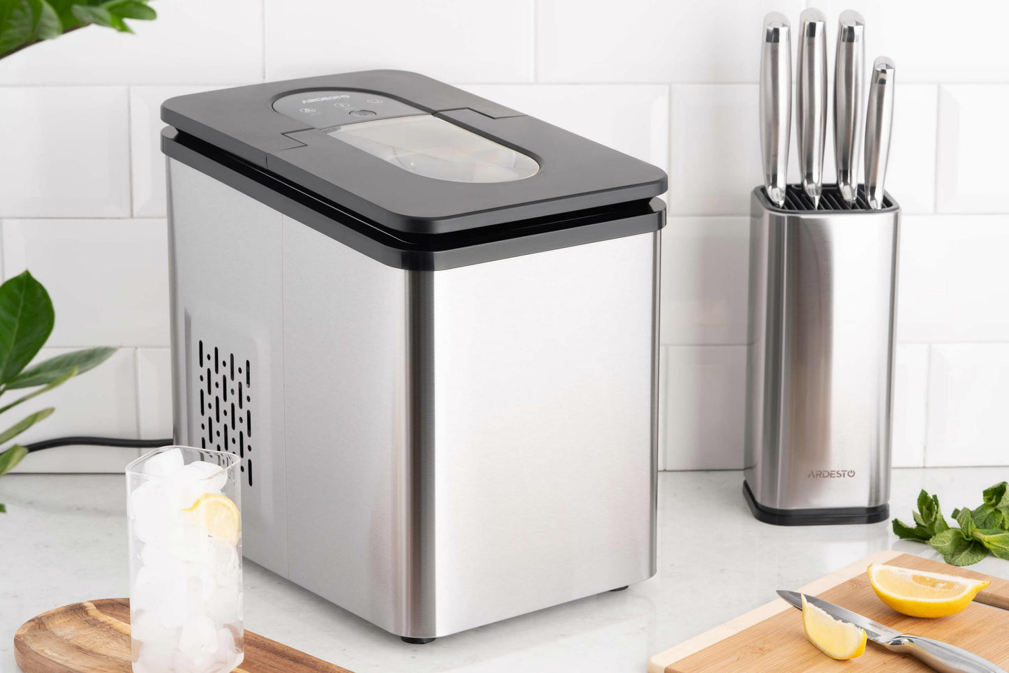 Ardesto Ice maker household, 12kg/day, 1.8L, inox