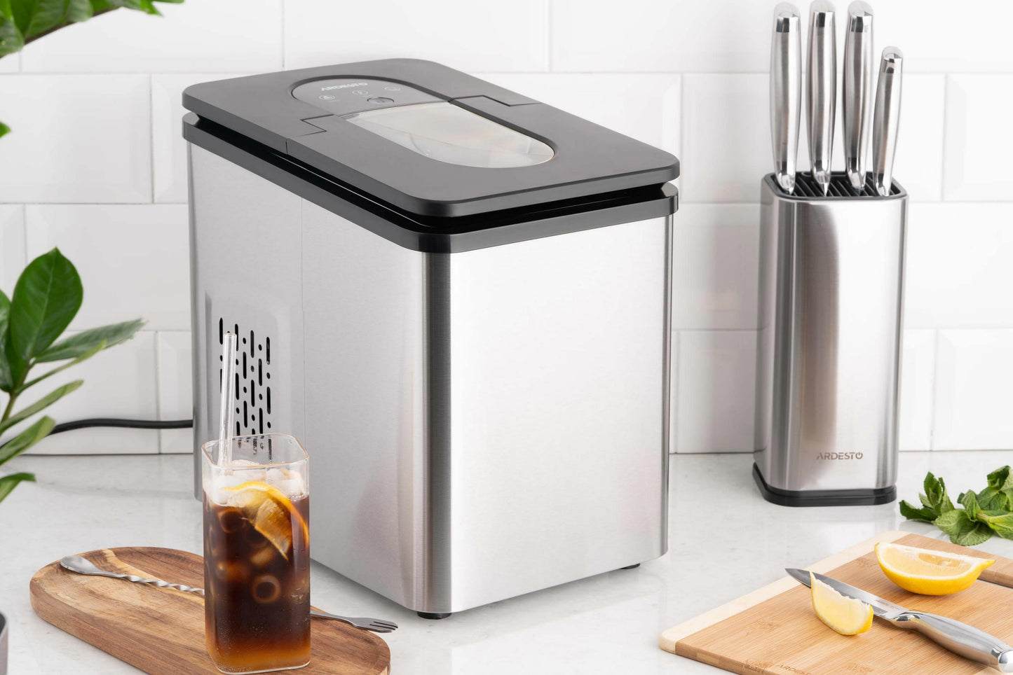 Ardesto Ice maker household, 12kg/day, 1.8L, inox