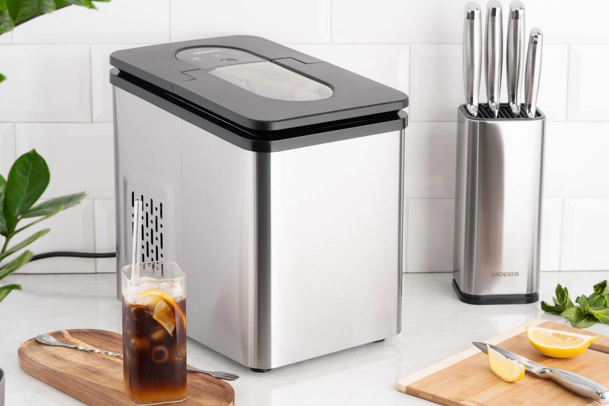 Ardesto Ice maker household, 12kg/day, 1.8L, inox