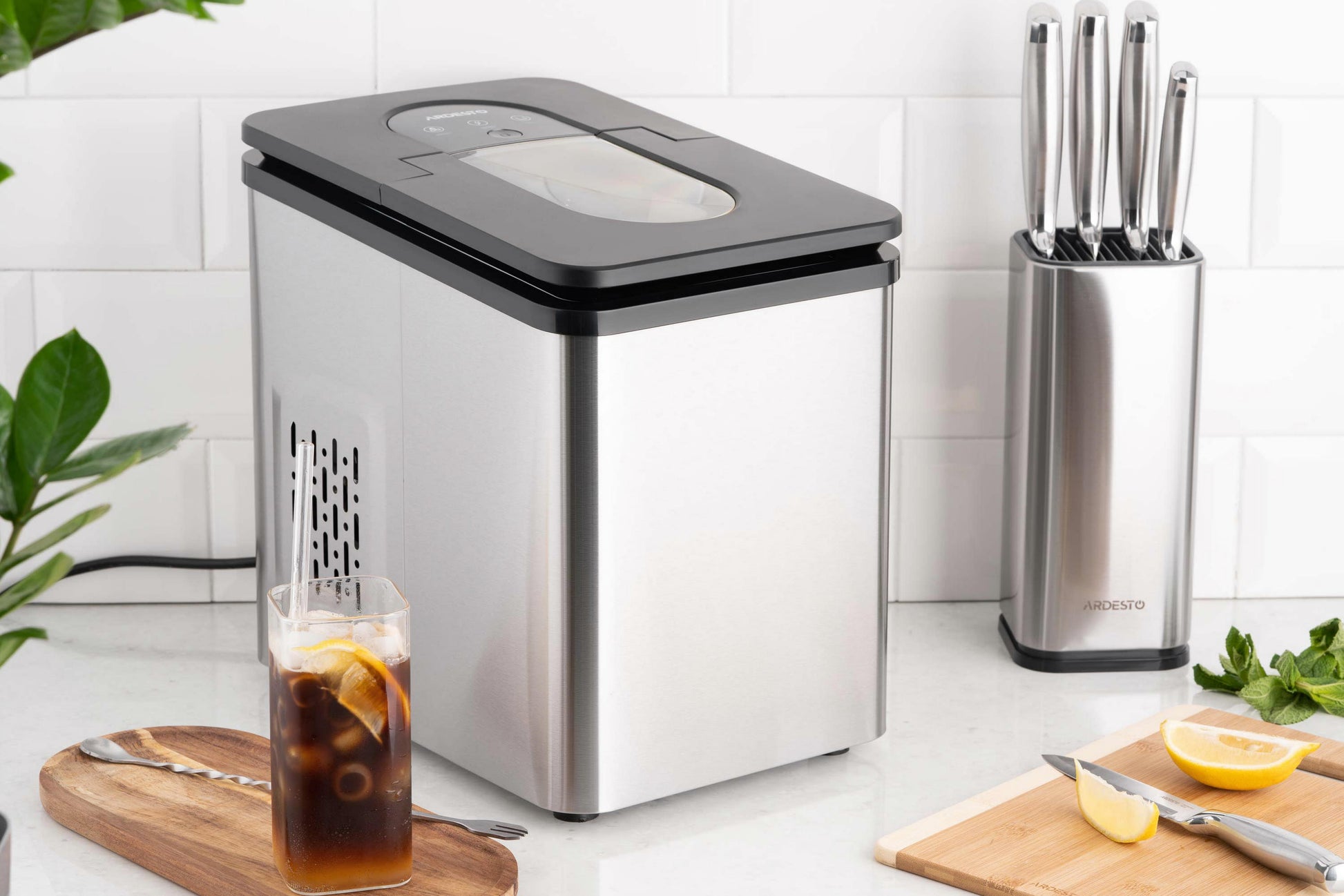 Ardesto Ice maker household, 12kg/day, 1.8L, inox