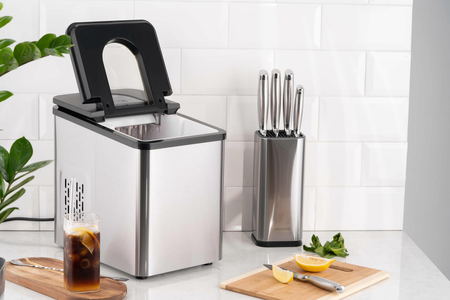 Ardesto Ice maker household, 12kg/day, 1.8L, inox