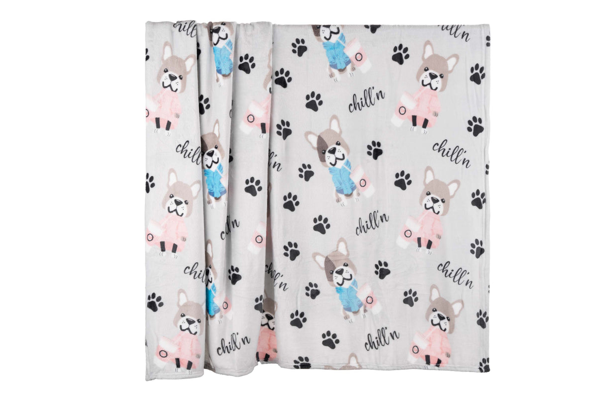 Ardesto Flannel blanket, 160x200cm, 100% polyester, bulldog coffee