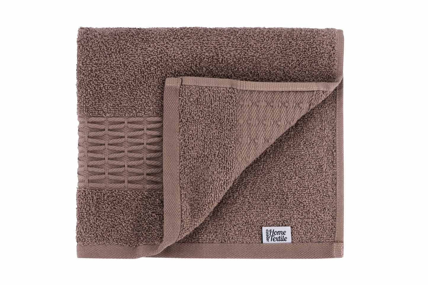 Ardesto Terry towel set Lotus, 50х90cm, 70х140cm, 2pcs, 100% cotton, brown