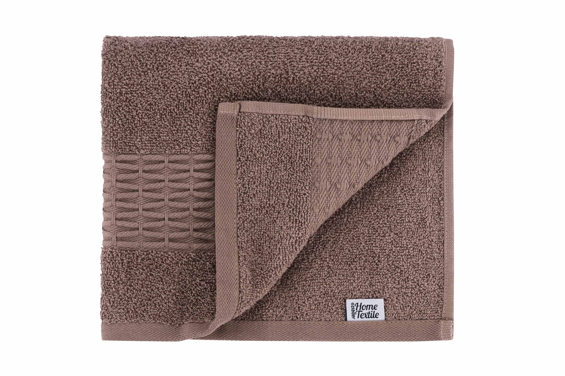 Ardesto Terry towel set Lotus, 50х90cm, 70х140cm, 2pcs, 100% cotton, brown