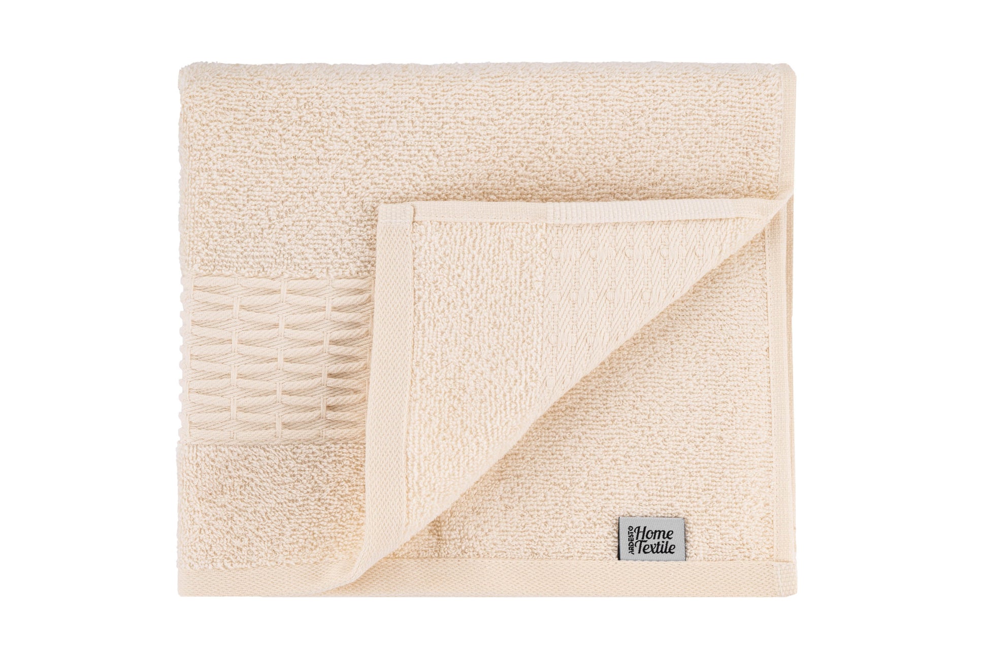 Ardesto Terry towel set Lotus, 50х90cm, 70х140cm, 2pcs, 100% cotton, ivory
