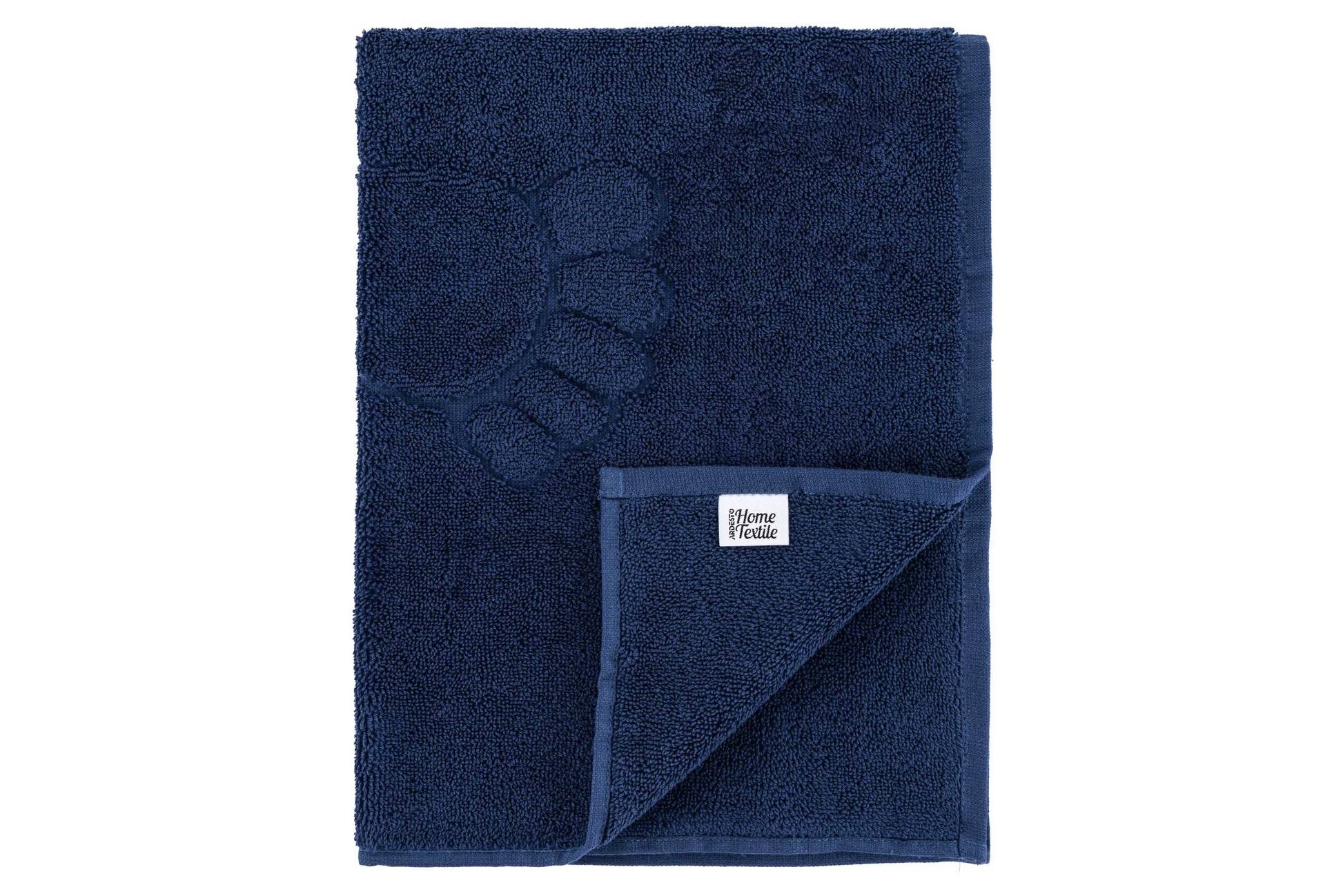 ArdestoTerry towel for feet Benefit, 50х70cm, 100% cotton, dark blue