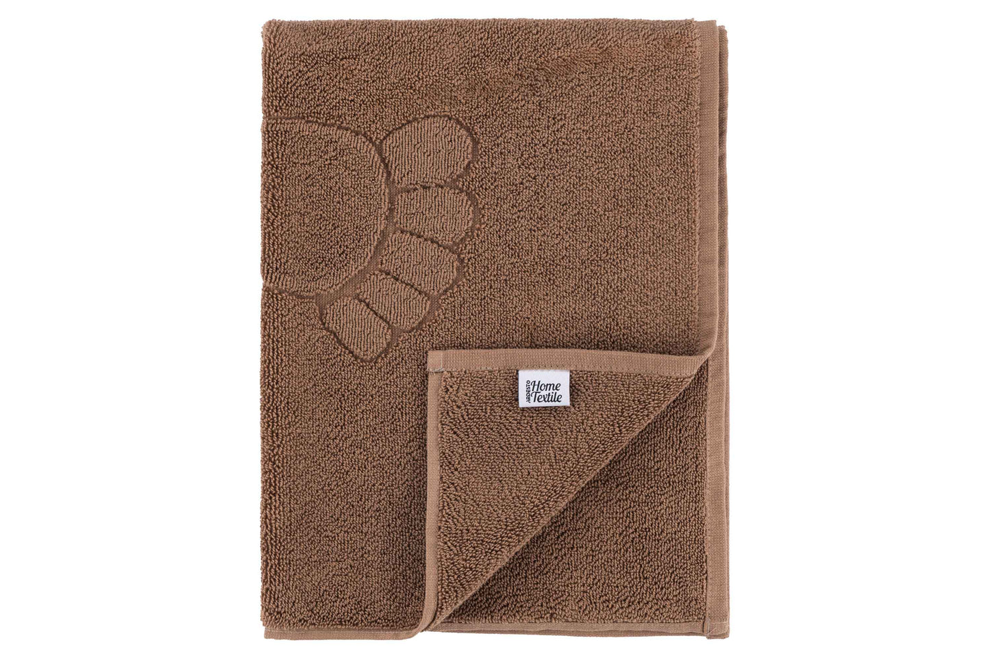 Ardesto Terry towel for feet Benefit, 50х70cm, 100% cotton, brown
