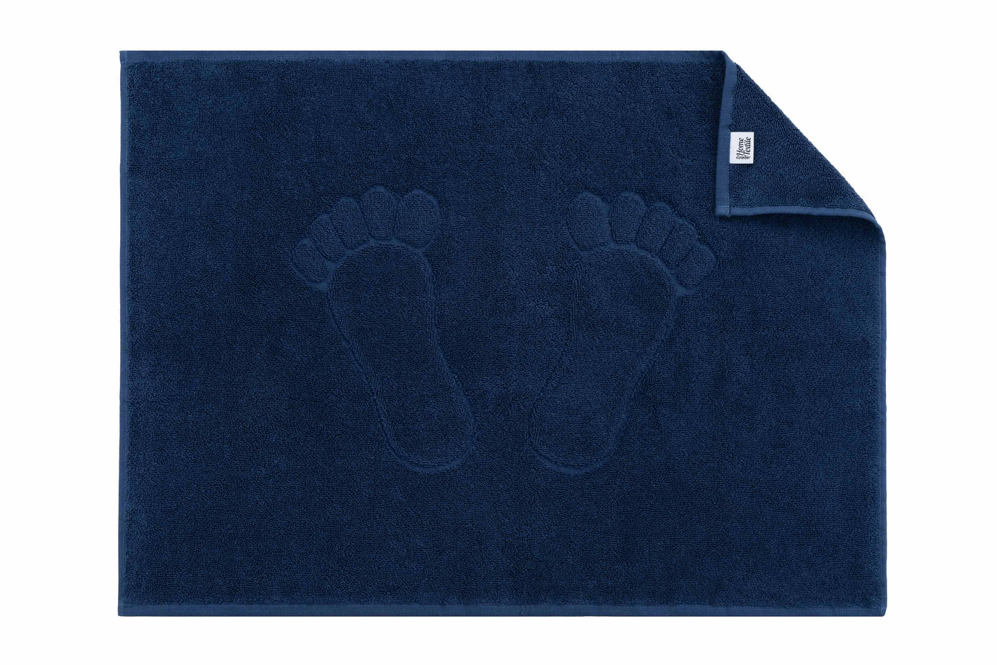 ArdestoTerry towel for feet Benefit, 50х70cm, 100% cotton, dark blue