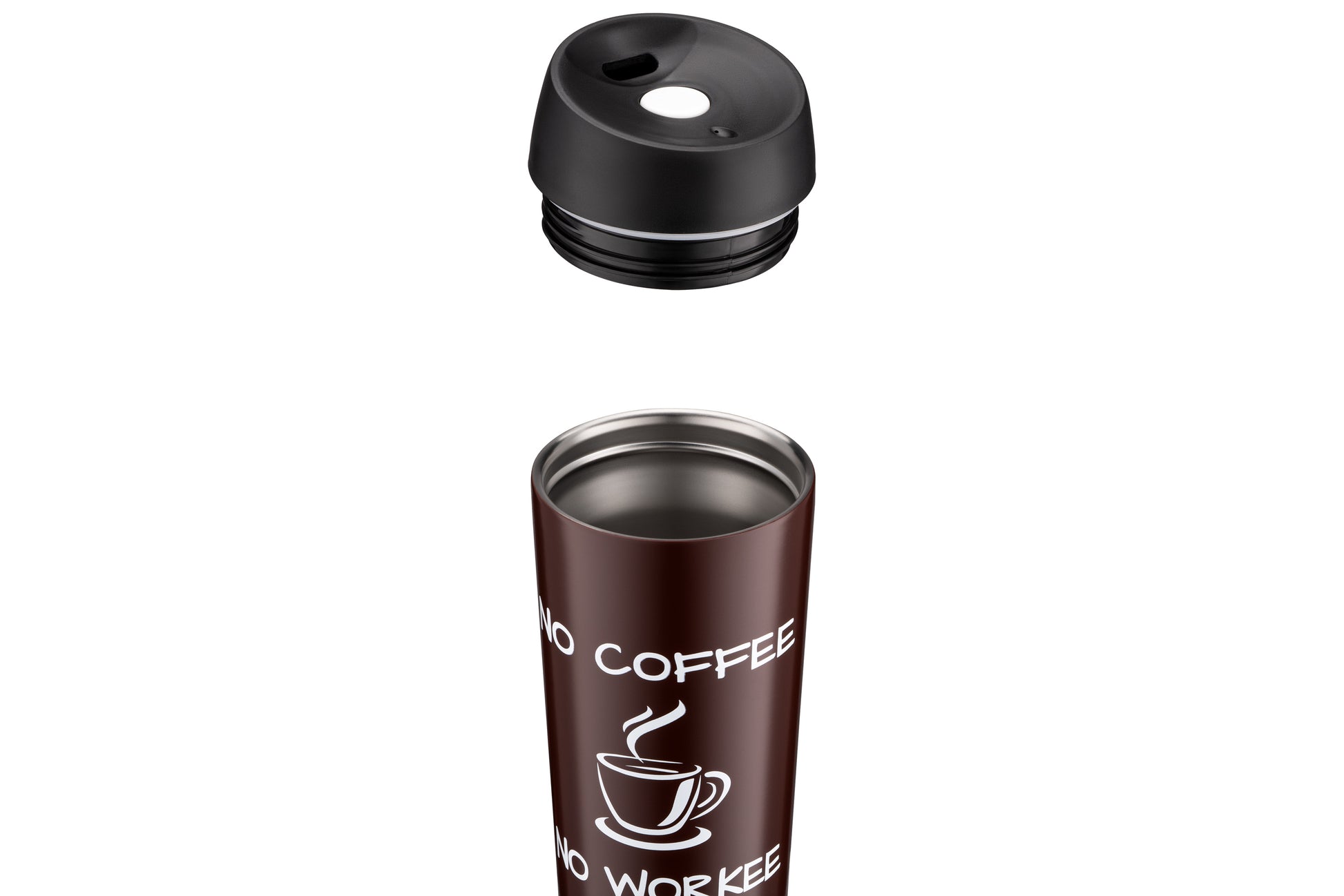 Ardesto Travel mug Coffee Time, 450ml, stainless steel, brown