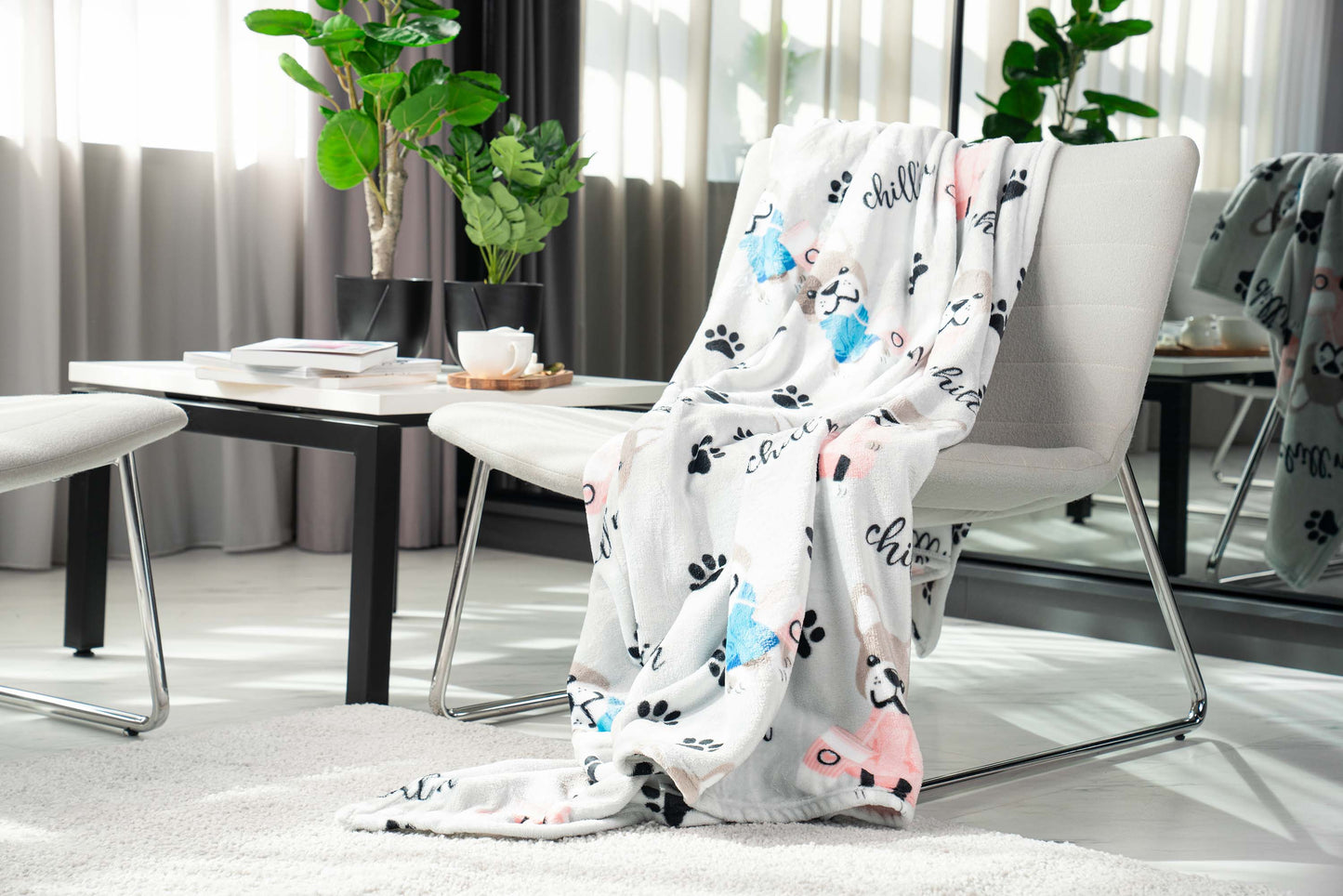 Ardesto Flannel blanket, 160x200cm, 100% polyester, bulldog coffee