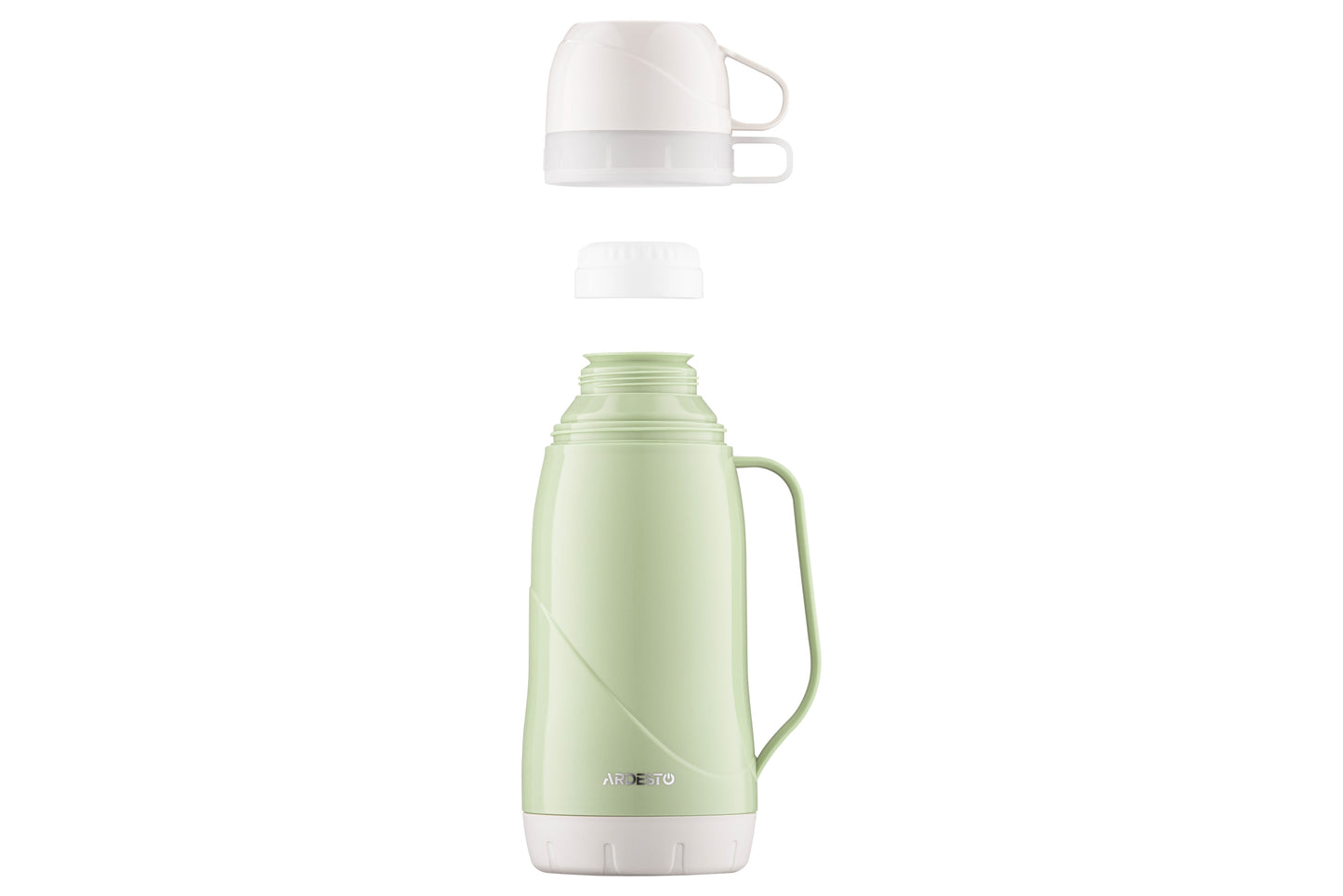 Ardesto Vacuum flask Gemini Gourmet, 1000ml, plastic, borosilicate glass, green