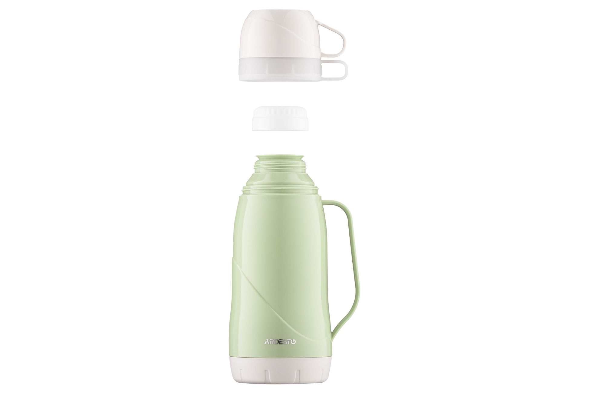 Ardesto Vacuum flask Gemini Gourmet, 1000ml, plastic, borosilicate glass, green
