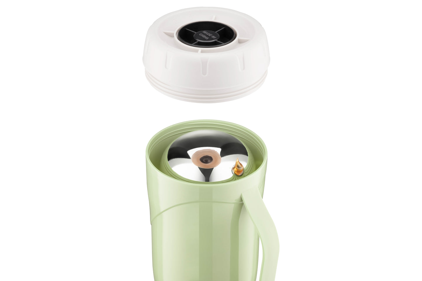 Ardesto Vacuum flask Gemini Gourmet, 1000ml, plastic, borosilicate glass, green